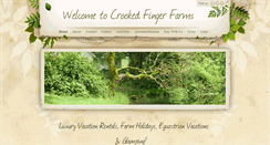 Desktop Screenshot of crookedfingerfarms.com